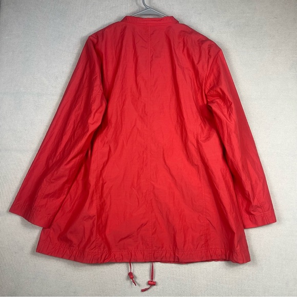 EILEEN FISHER Lightweight Jacket Women’s LARGE Coral - Picture 2 of 9